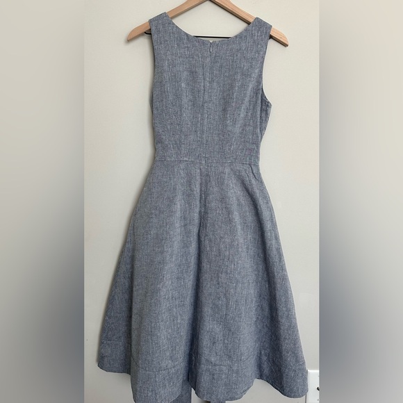 NWT Boden chambray dress fully lined with pockets. - Picture 8 of 8